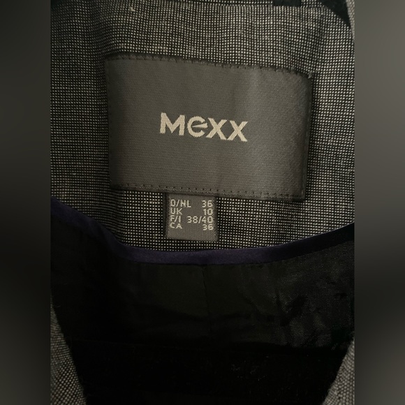 Ladies Mexx grey suit jacket w belt - Picture 5 of 6